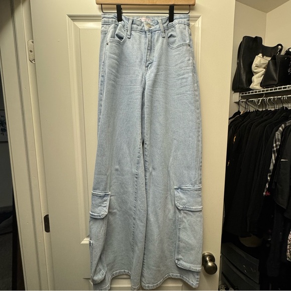 SO Denim - SO Wide Leg Cargo Jeans